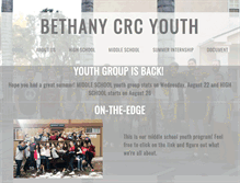 Tablet Screenshot of bethanycrcyouth.org